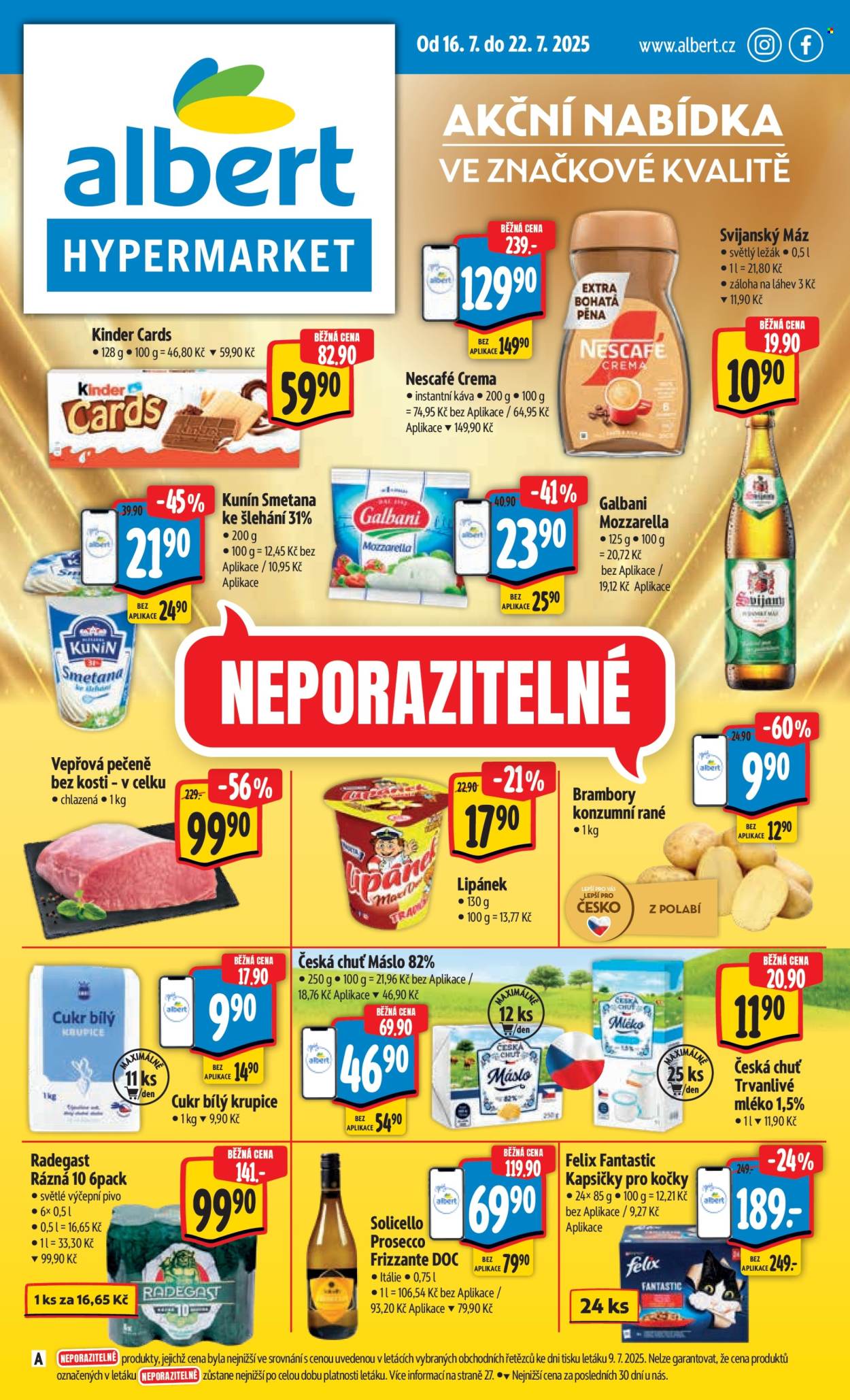 Leták Albert Hypermarket - 16.7.2025 - 22.7.2025. Strana 1