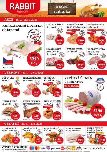 Leták RABBIT řeznictví - 15.7.2025 - 20.7.2025.