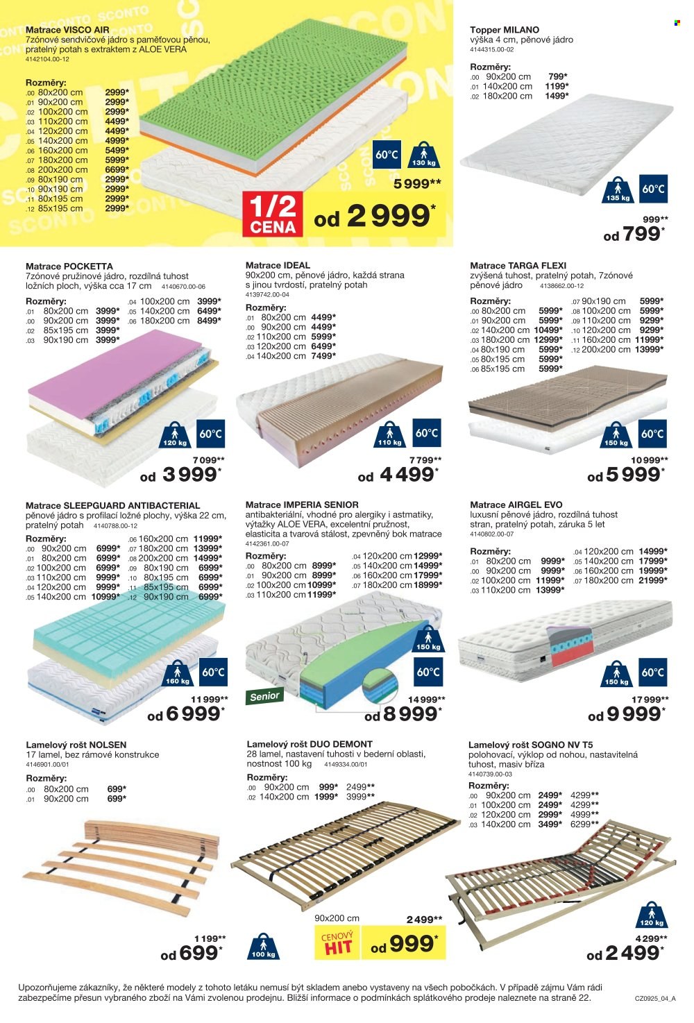 Leták SCONTO NÁBYTEK - 16.7.2025 - 5.8.2025. Strana 4