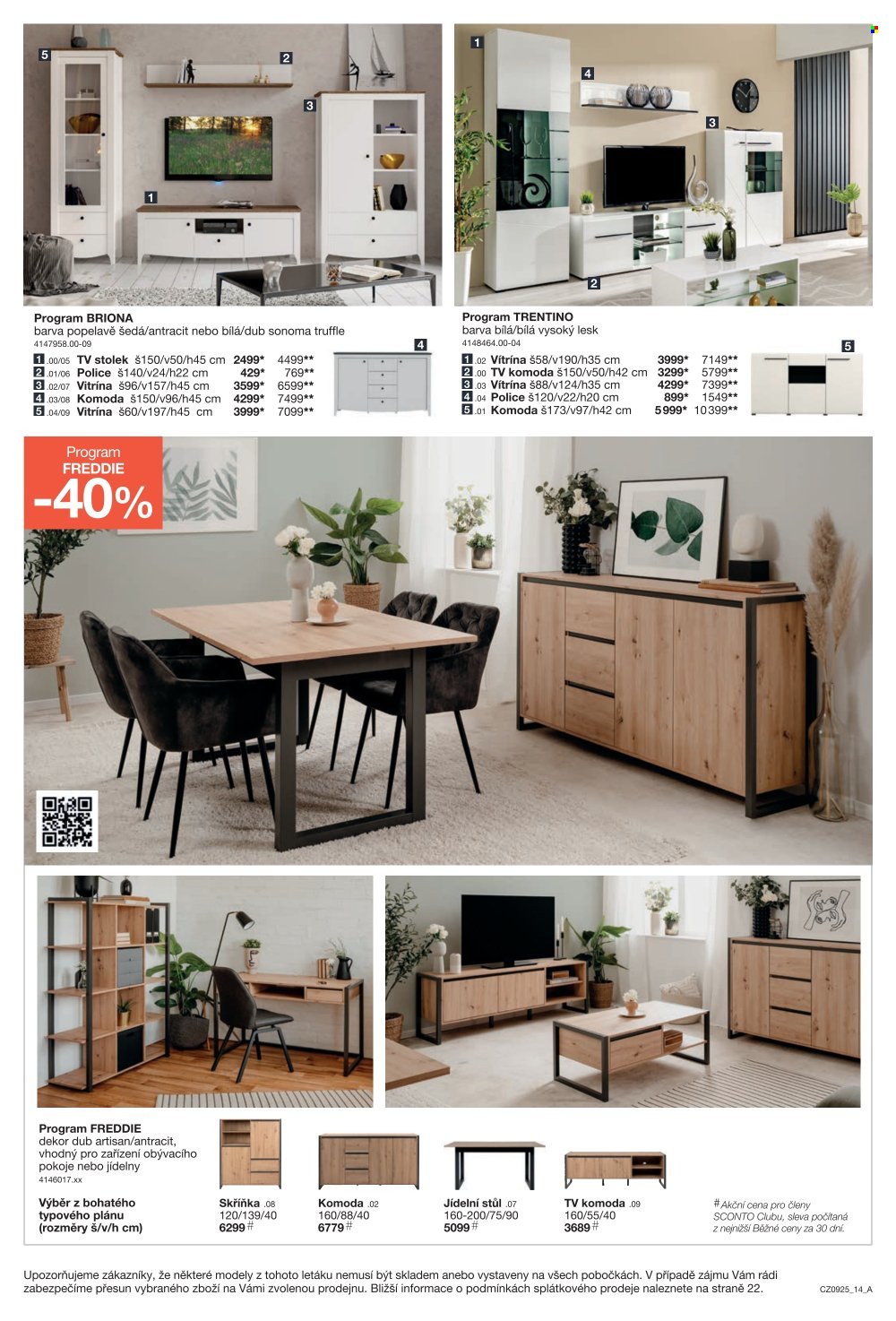 Leták SCONTO NÁBYTEK - 16.7.2025 - 5.8.2025. Strana 14