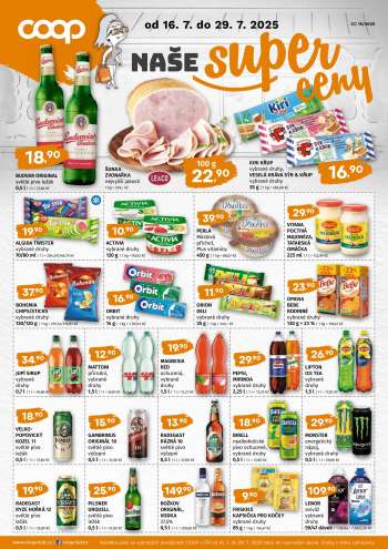 Leták coop JEDNOTA - 16.7.2025 - 29.7.2025.