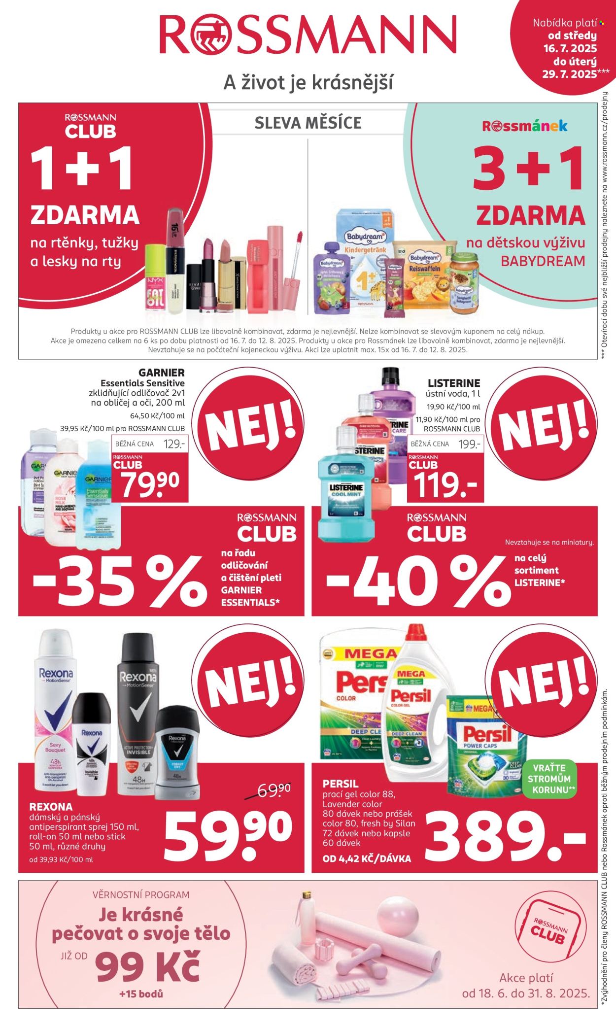 Leták ROSSMANN - 16.7.2025 - 29.7.2025. Strana 1