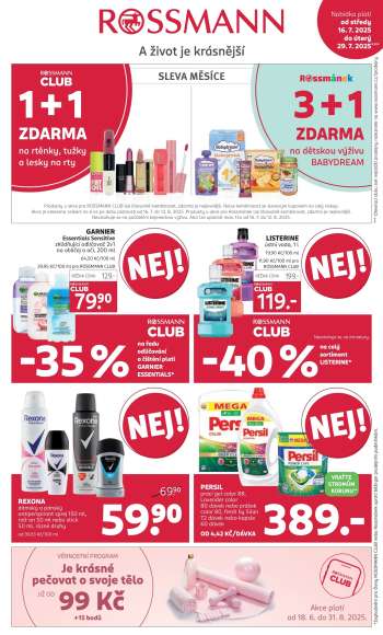 Leták ROSSMANN - 16.7.2025 - 29.7.2025.