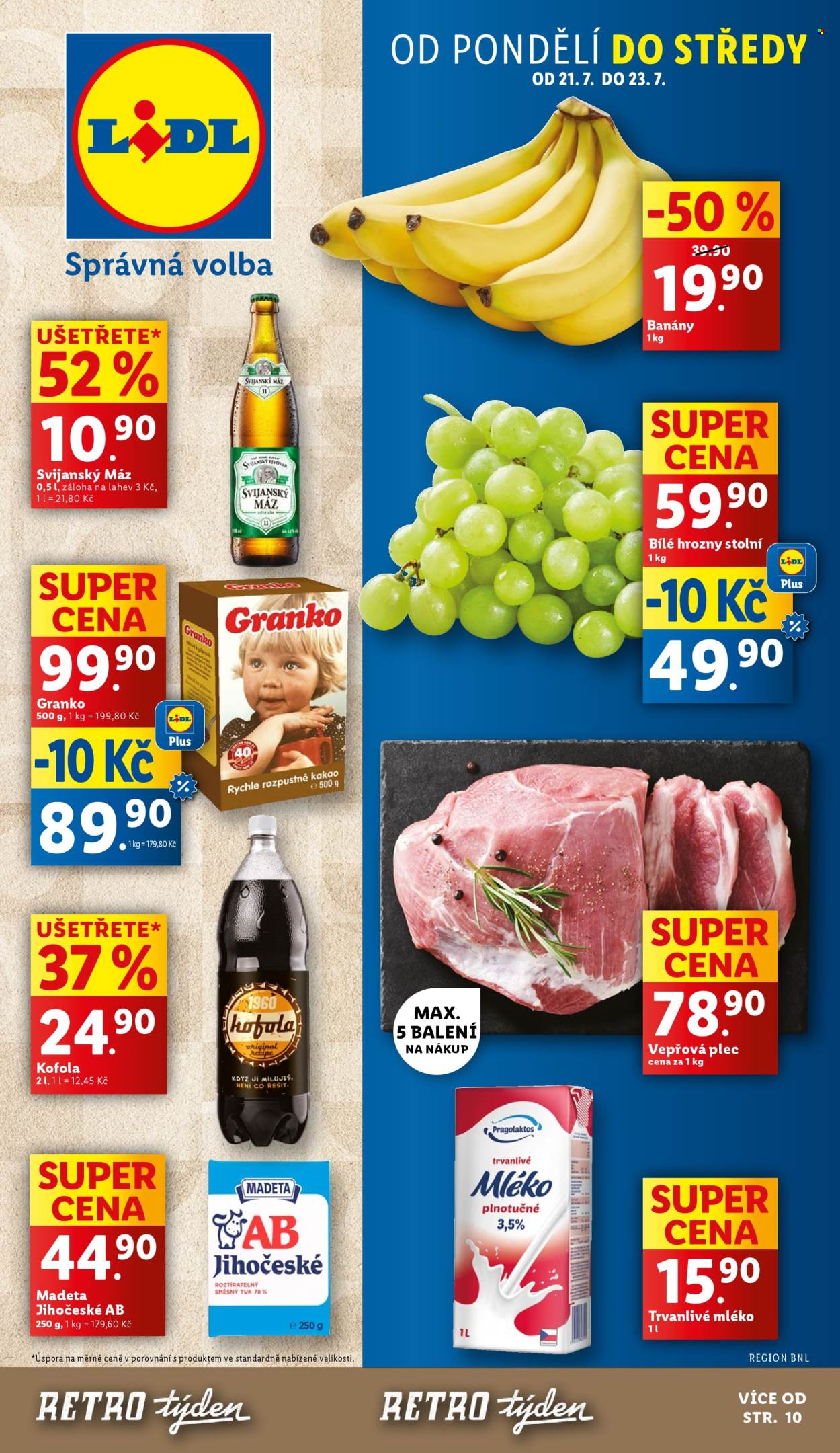 Leták Lidl - 21.7.2025 - 27.7.2025. Strana 1