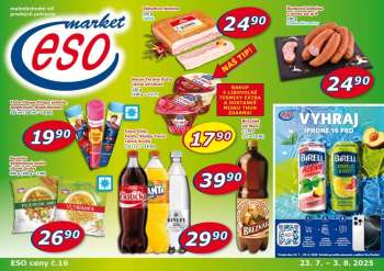 Leták ESO MARKET - 23.7.2025 - 3.8.2025.