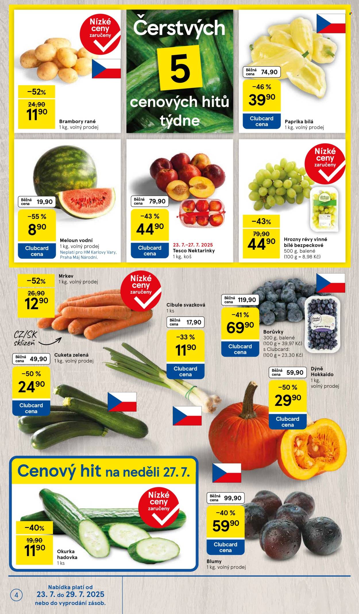 Leták TESCO - 23.7.2025 - 29.7.2025. Strana 4