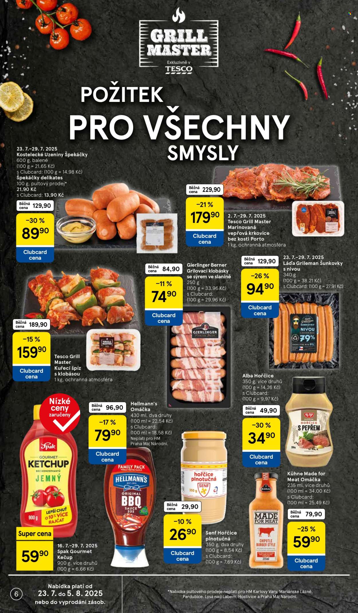 Leták TESCO - 23.7.2025 - 29.7.2025. Strana 6