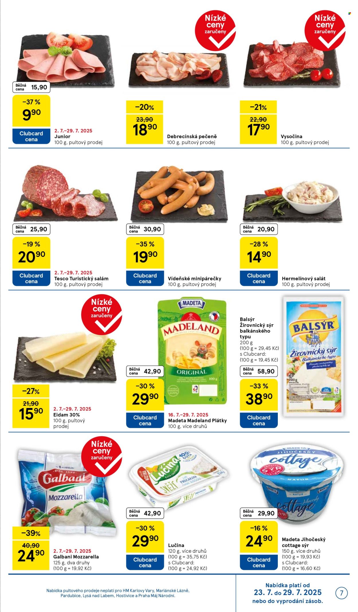 Leták TESCO - 23.7.2025 - 29.7.2025. Strana 7