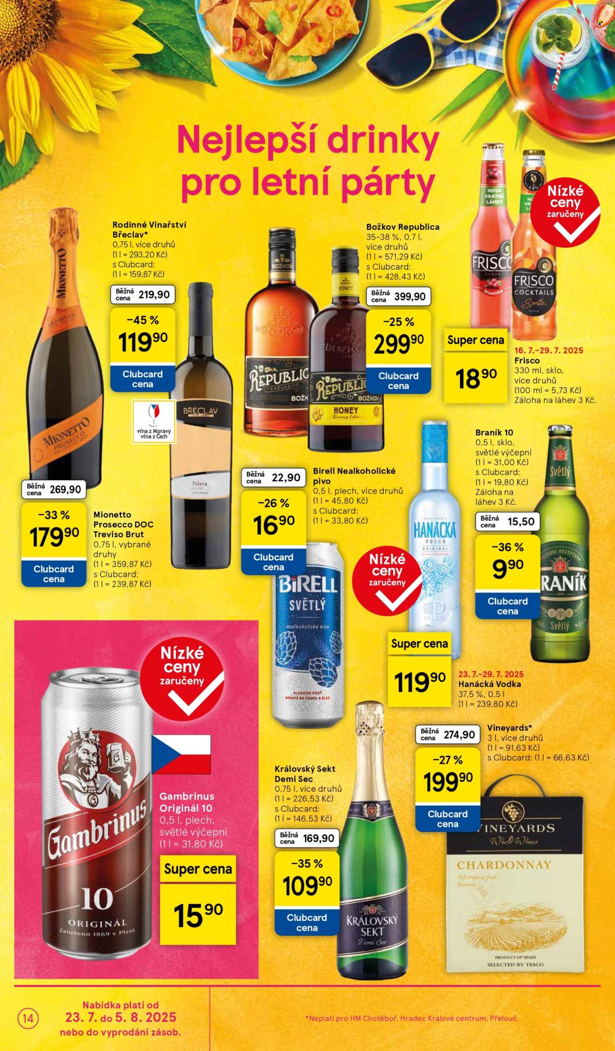 Leták TESCO - 23.7.2025 - 29.7.2025. Strana 14