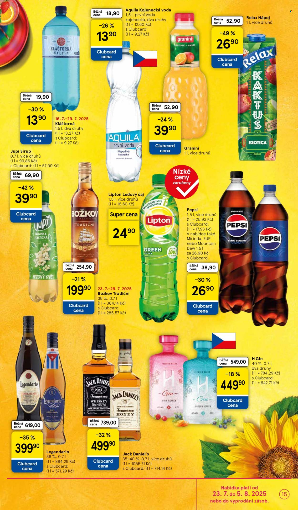 Leták TESCO - 23.7.2025 - 29.7.2025. Strana 15