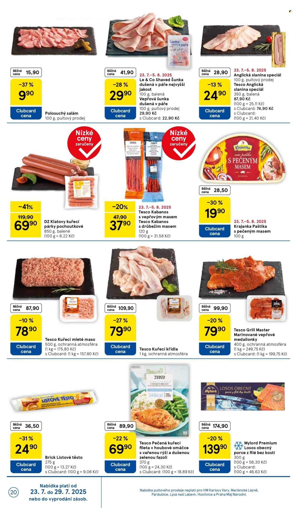 Leták TESCO - 23.7.2025 - 29.7.2025. Strana 20