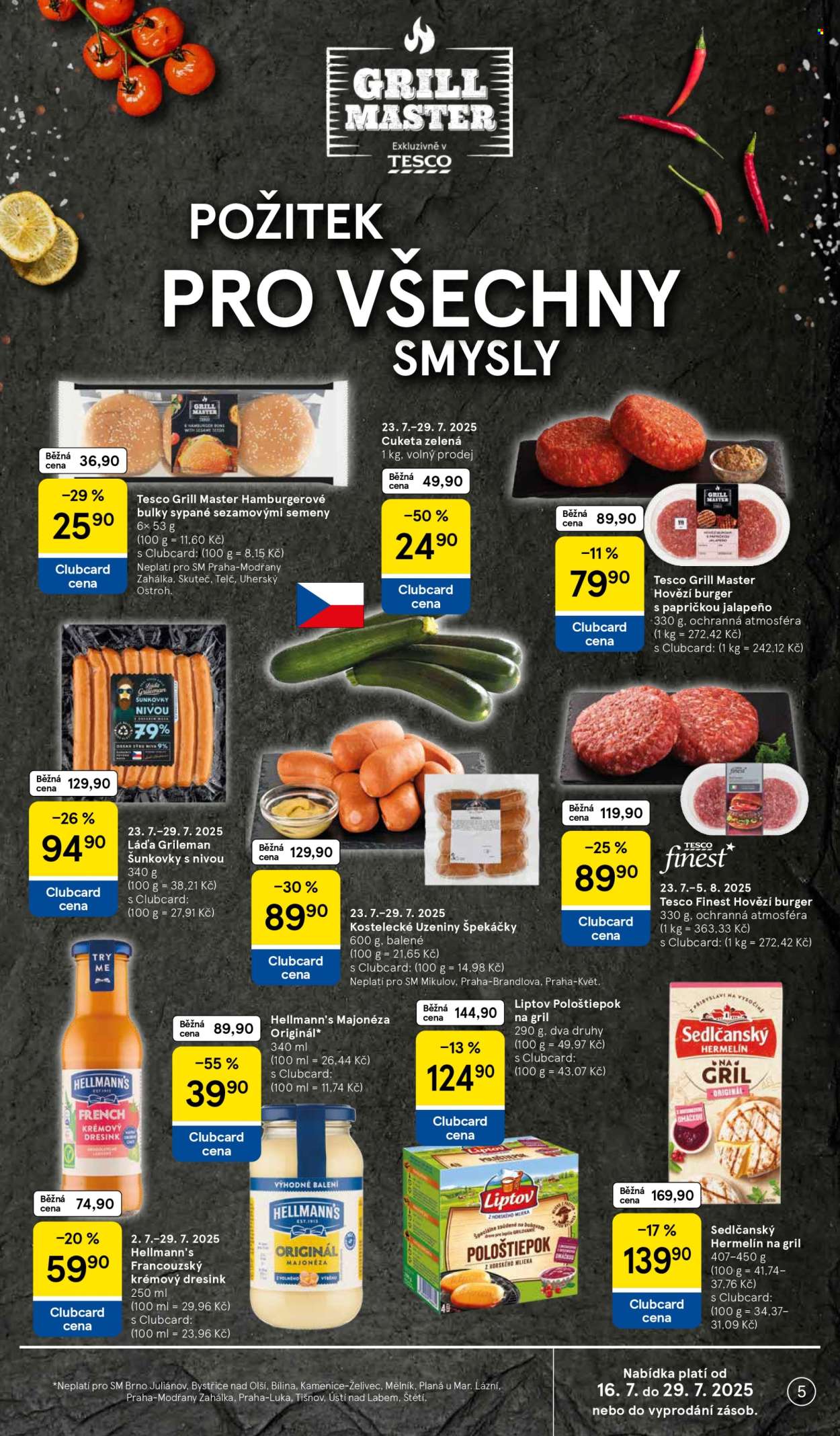 Leták TESCO supermarket - 23.7.2025 - 29.7.2025. Strana 5