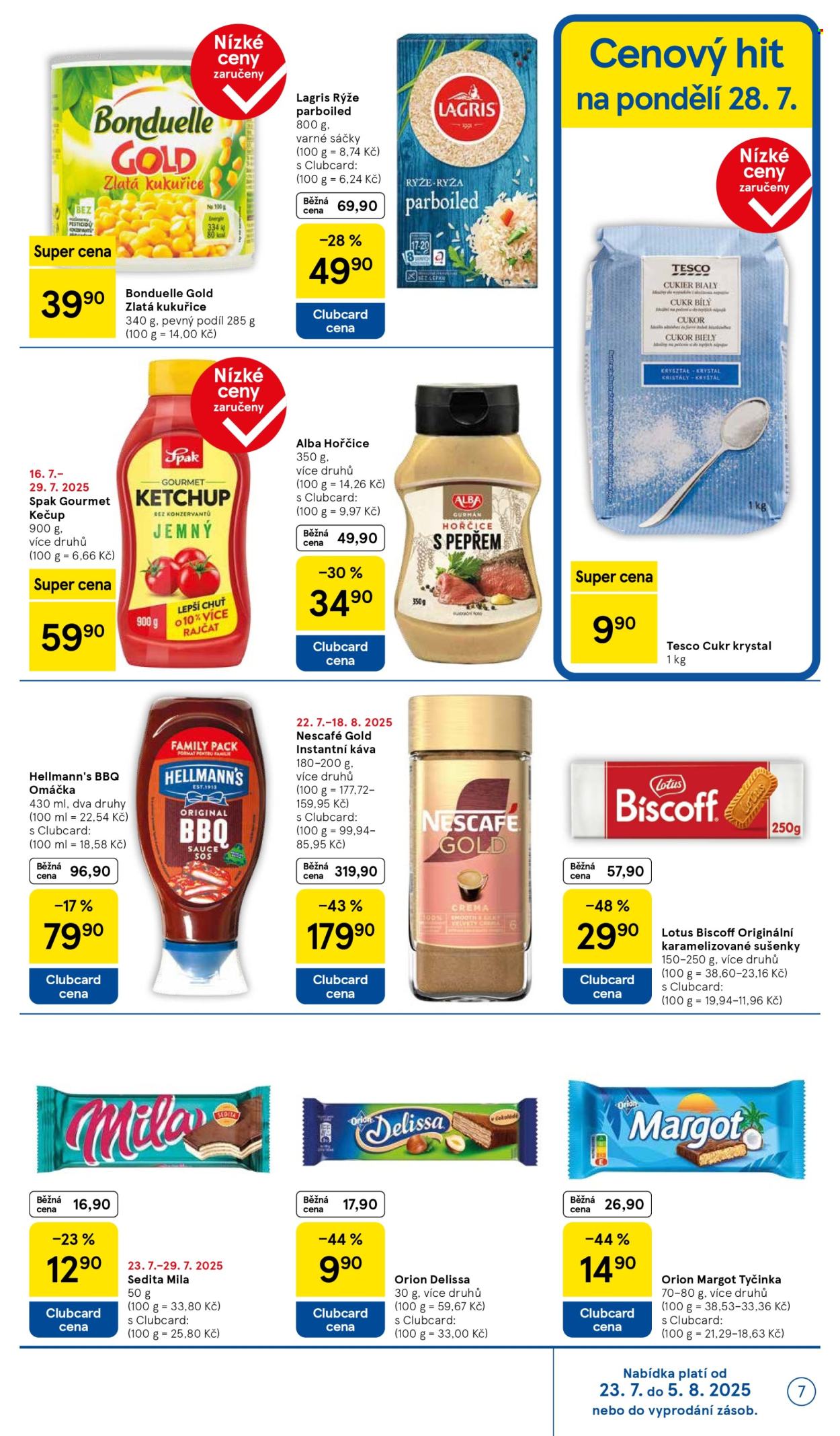 Leták TESCO supermarket - 23.7.2025 - 29.7.2025. Strana 7