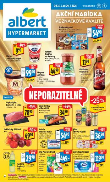 Leták Albert Hypermarket - 23.7.2025 - 29.7.2025.