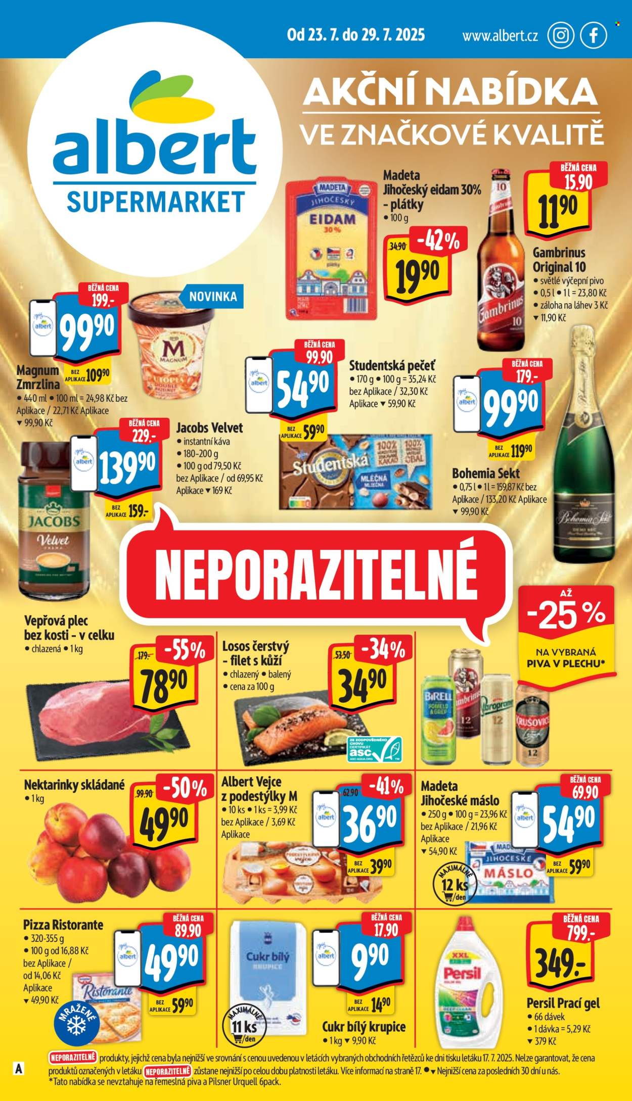 Leták Albert Supermarket - 23.7.2025 - 29.7.2025. Strana 1