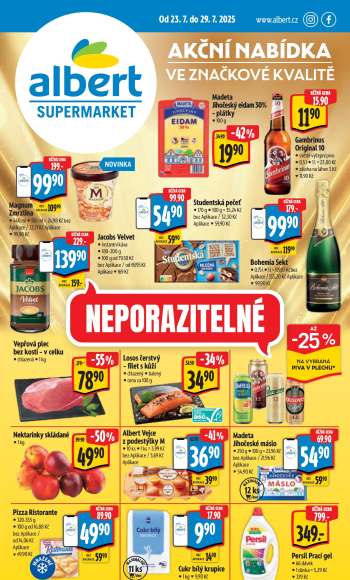 Leták Albert Supermarket - 23.7.2025 - 29.7.2025.