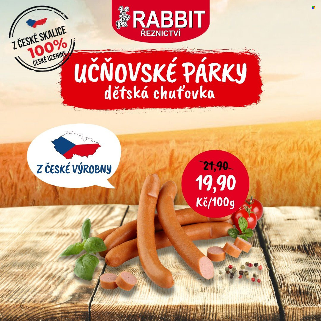 Leták RABBIT řeznictví - 22.7.2025 - 27.7.2025. Strana 4