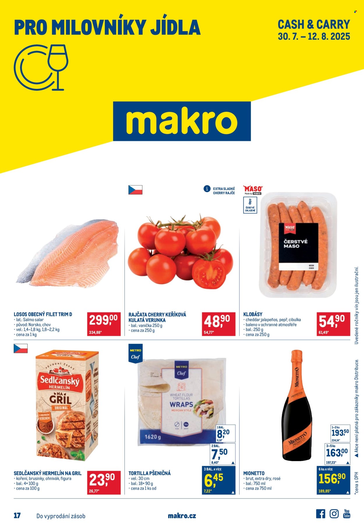 Leták MAKRO - 30.7.2025 - 12.8.2025. Strana 1