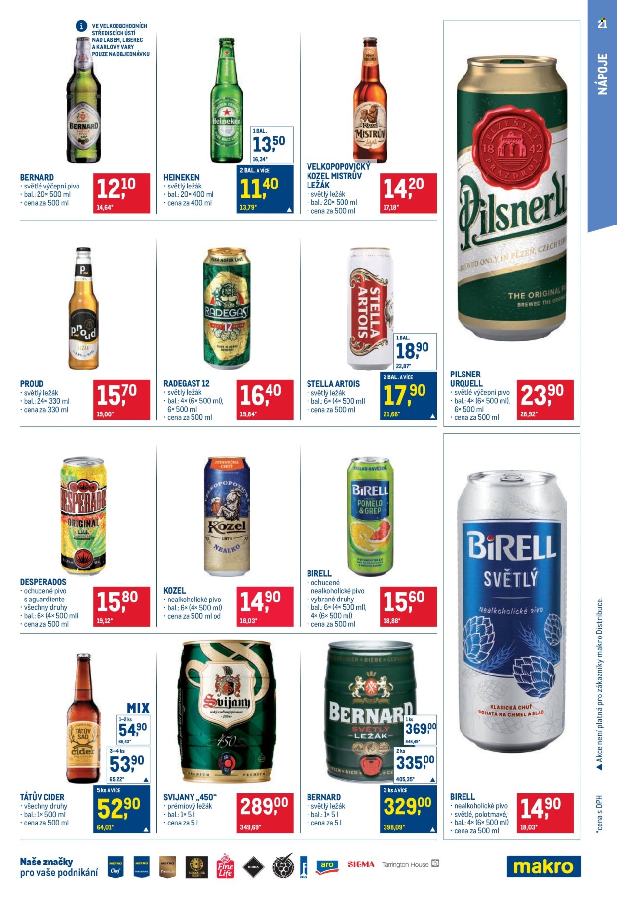 Leták MAKRO - 30.7.2025 - 12.8.2025. Strana 21