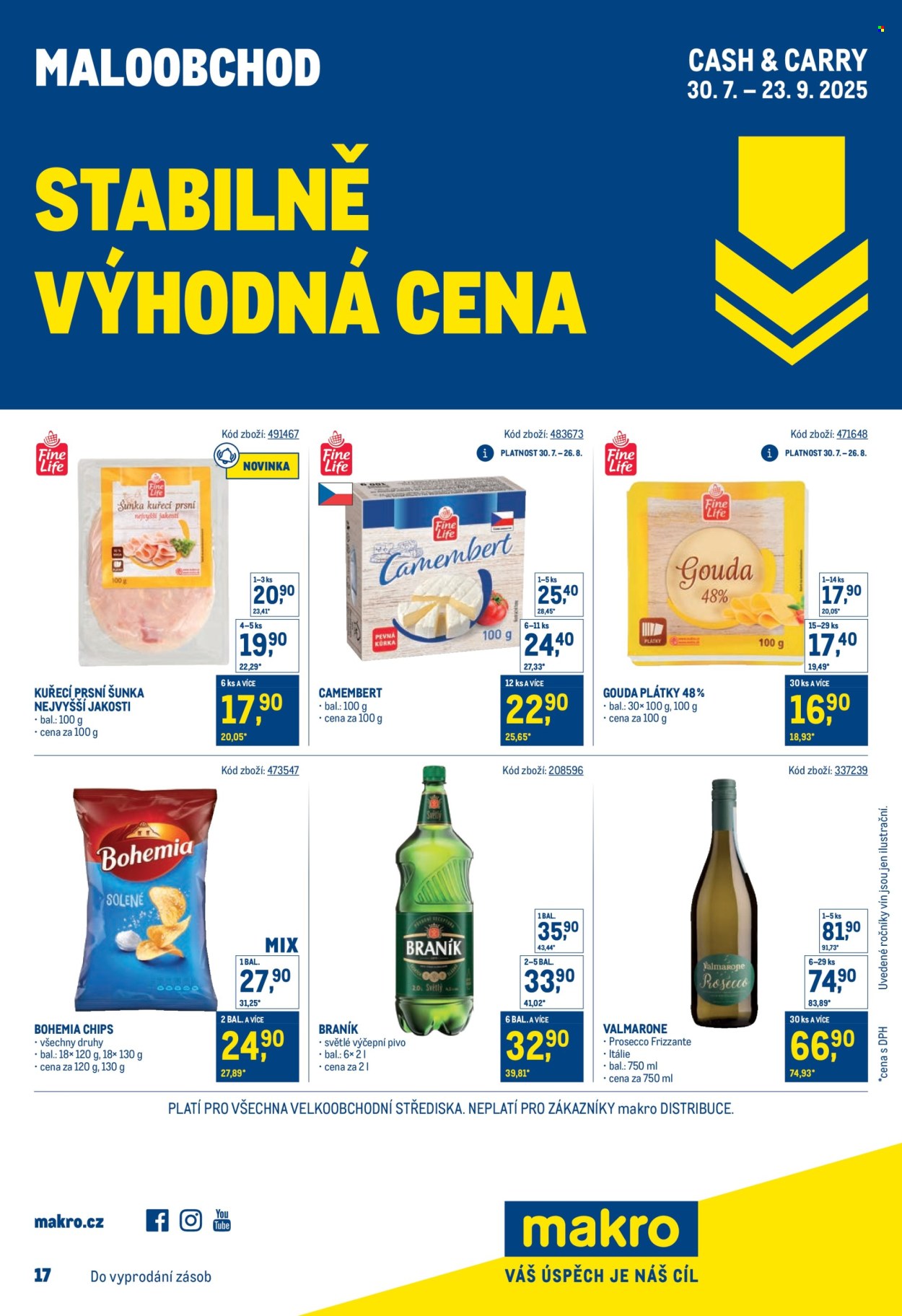 Leták MAKRO - 30.7.2025 - 23.9.2025. Strana 1
