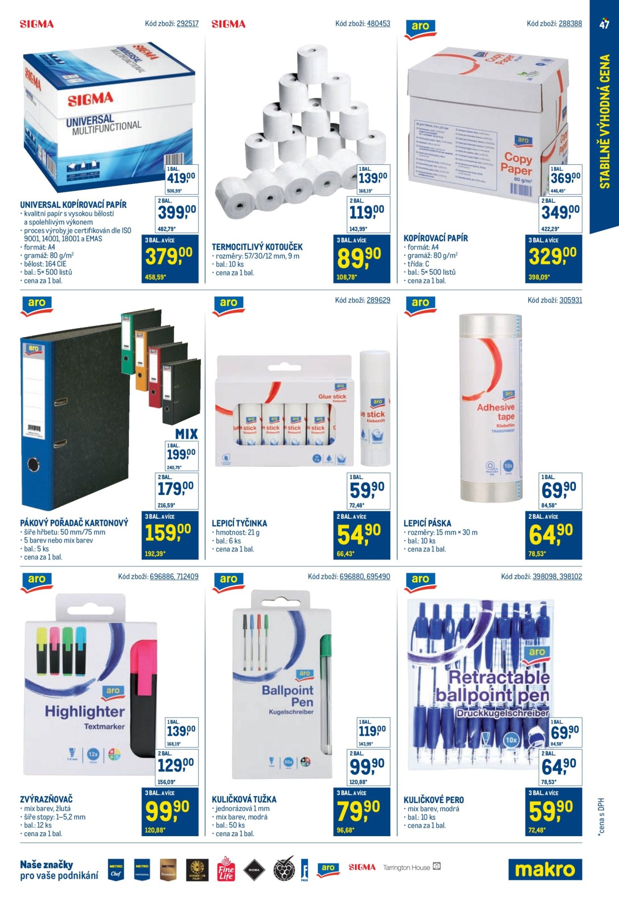 Leták MAKRO - 30.7.2025 - 23.9.2025. Strana 47