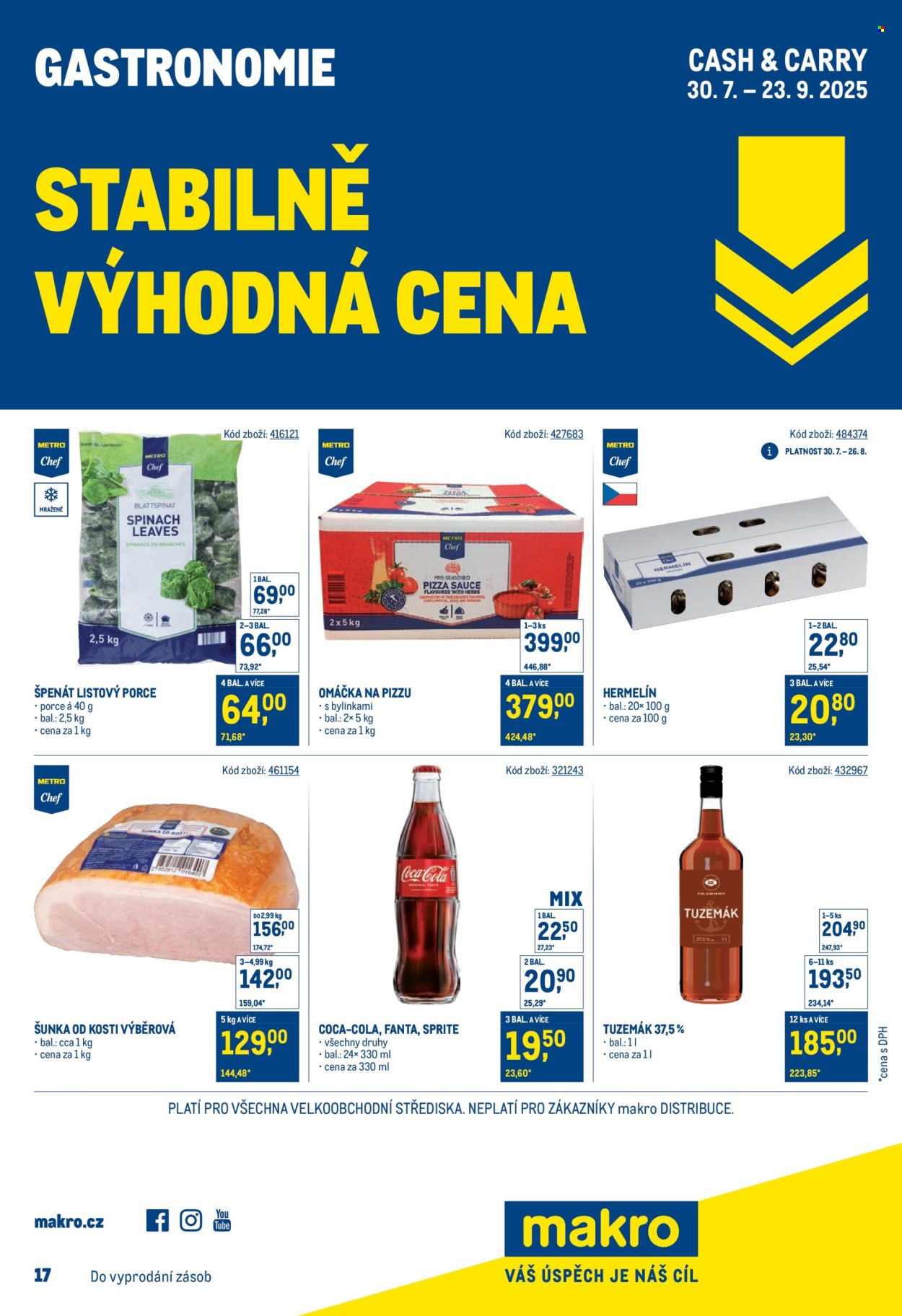 Leták MAKRO - 30.7.2025 - 23.9.2025. Strana 1