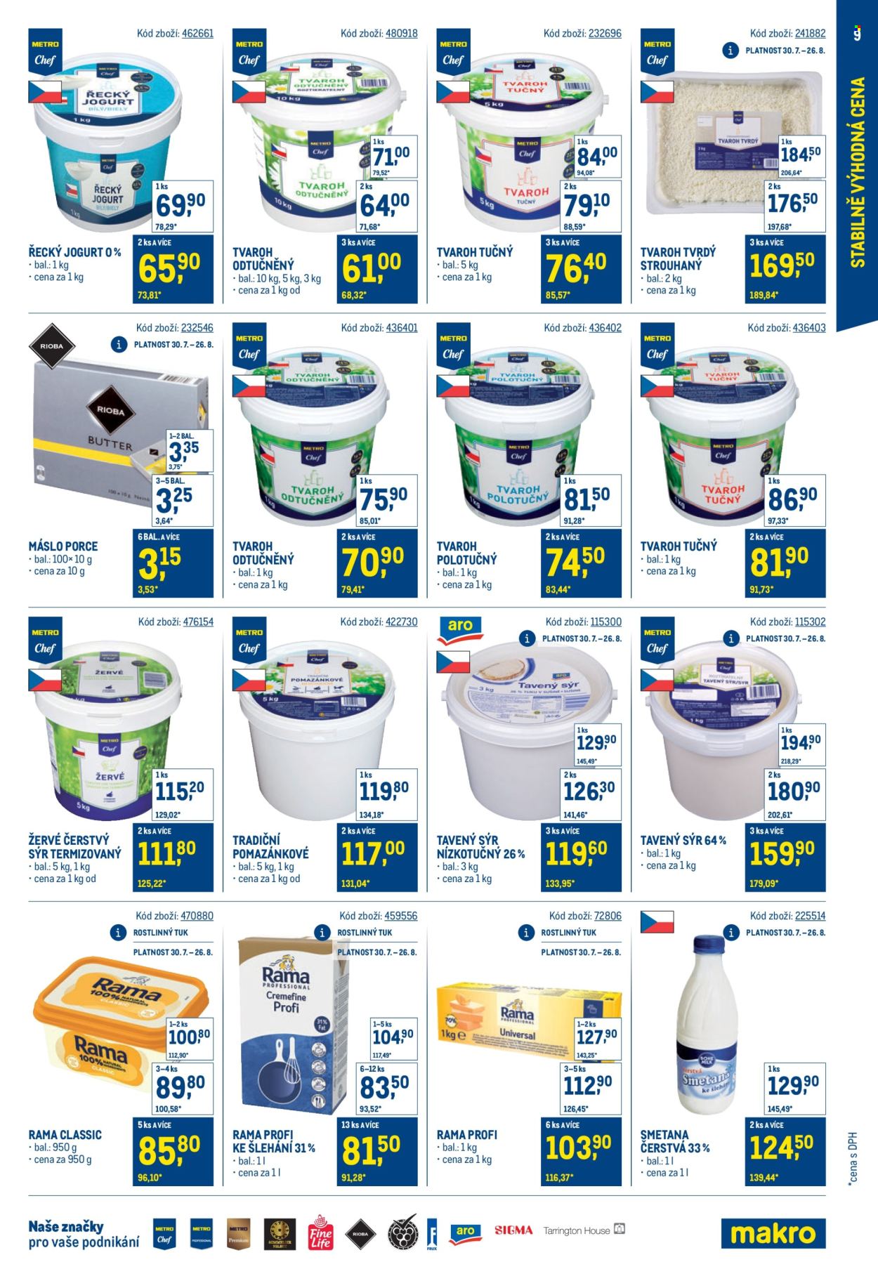 Leták MAKRO - 30.7.2025 - 23.9.2025. Strana 9