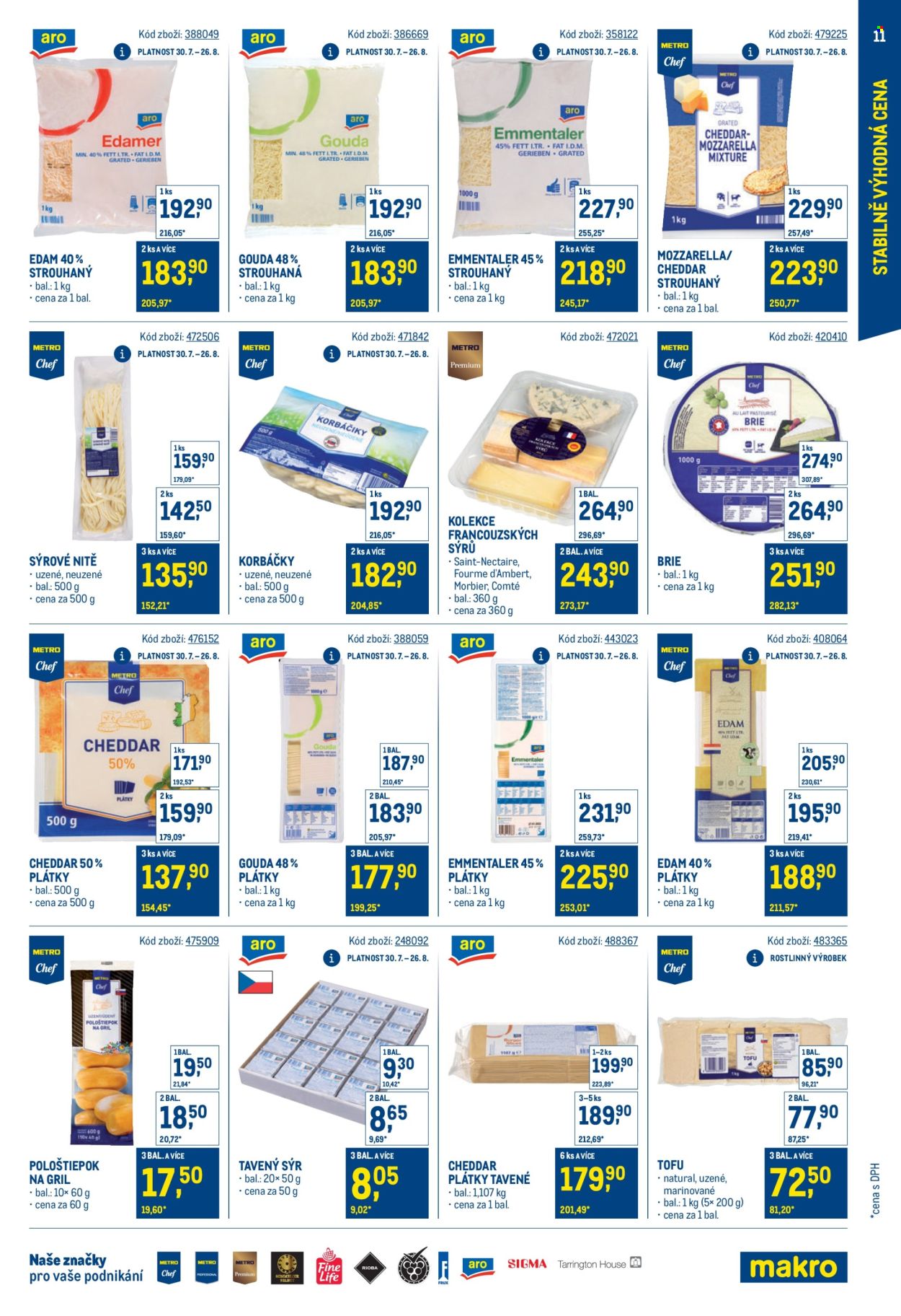 Leták MAKRO - 30.7.2025 - 23.9.2025. Strana 11