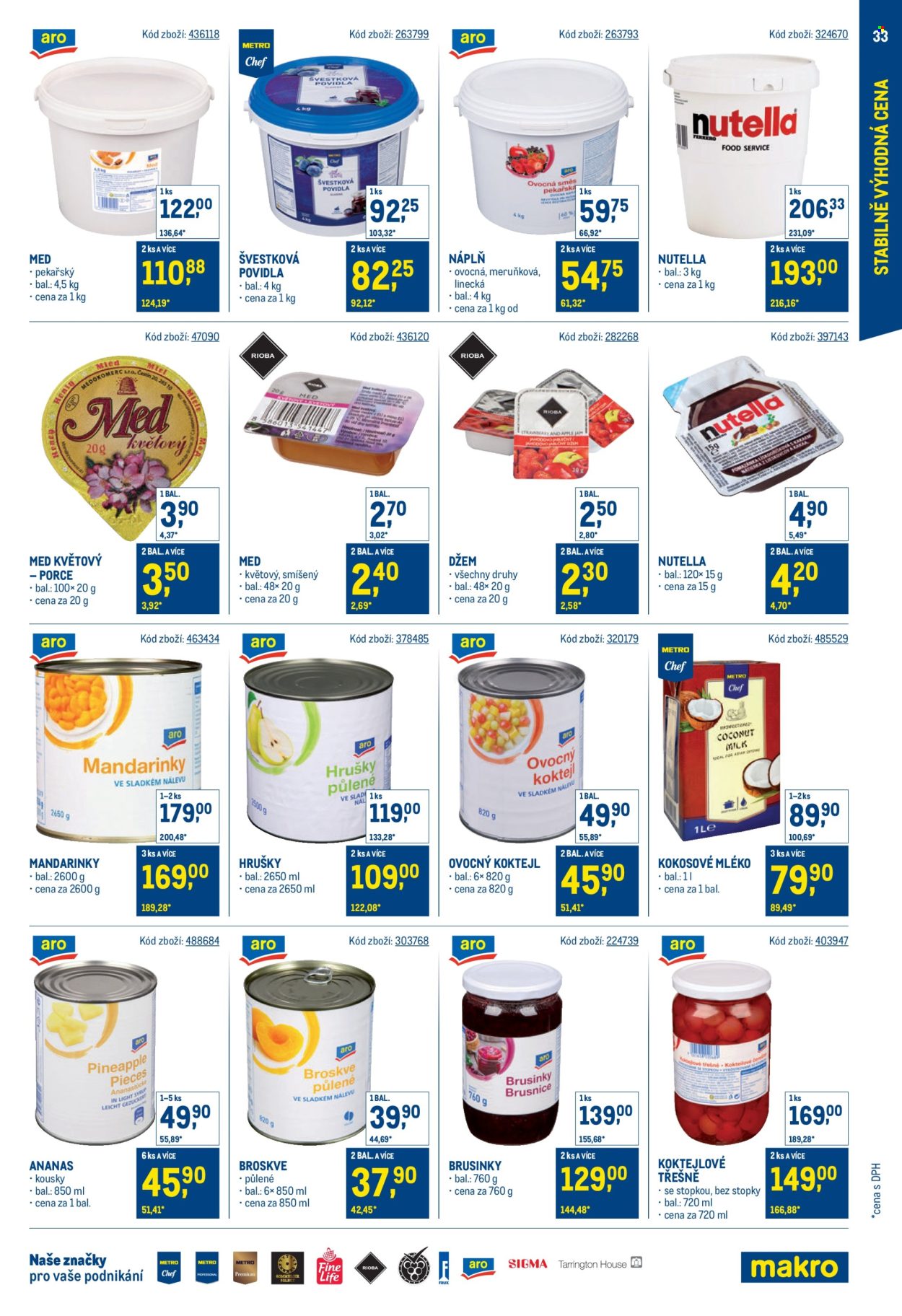 Leták MAKRO - 30.7.2025 - 23.9.2025. Strana 33