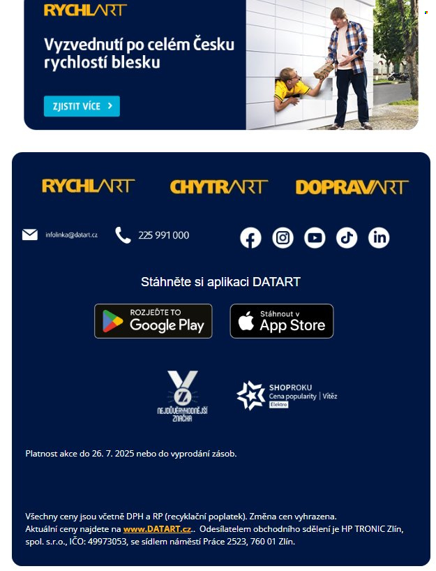 Leták DATART - 24.7.2025 - 26.7.2025. Strana 6