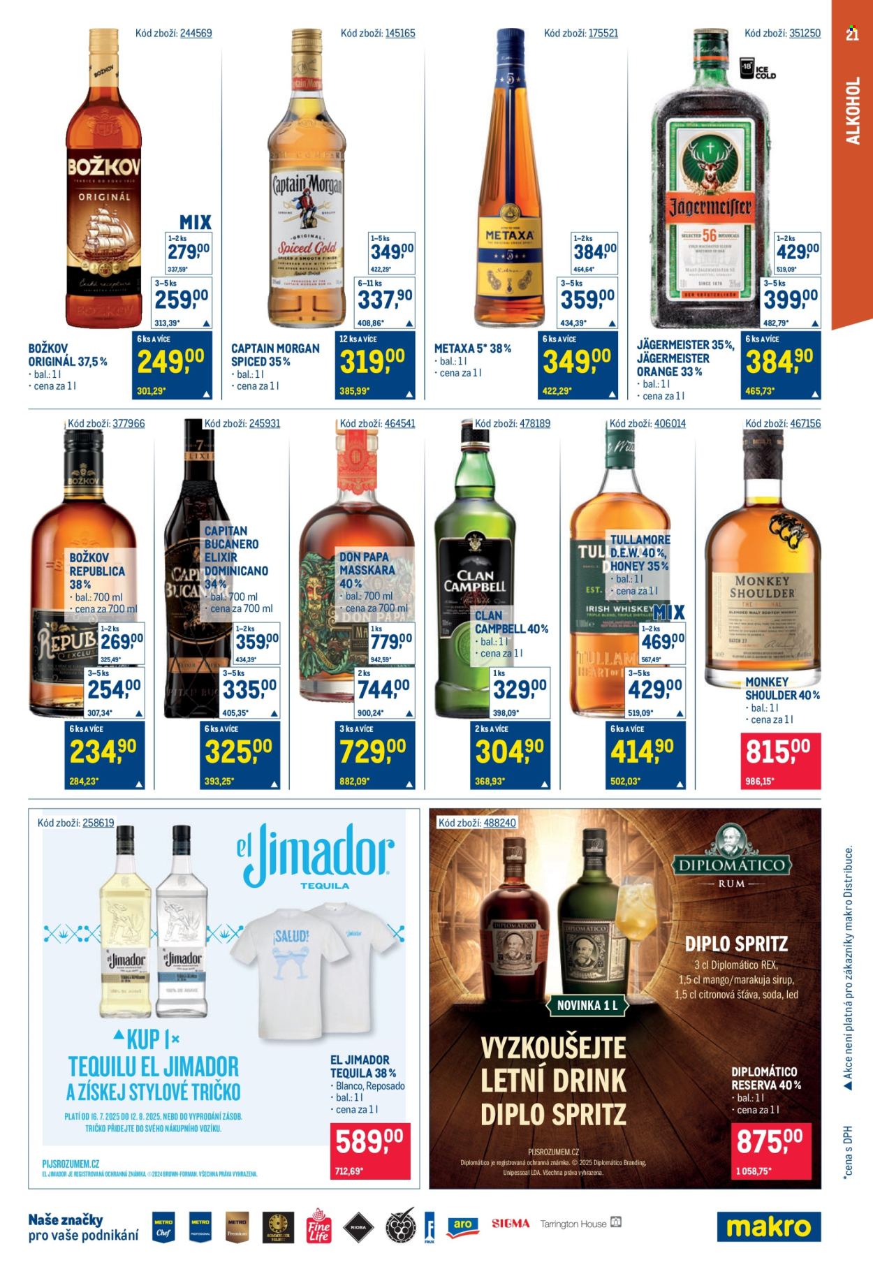 Leták MAKRO - 30.7.2025 - 12.8.2025. Strana 21