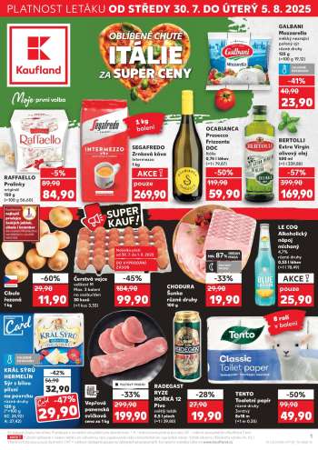 Leták Kaufland - 30.7.2025 - 5.8.2025.