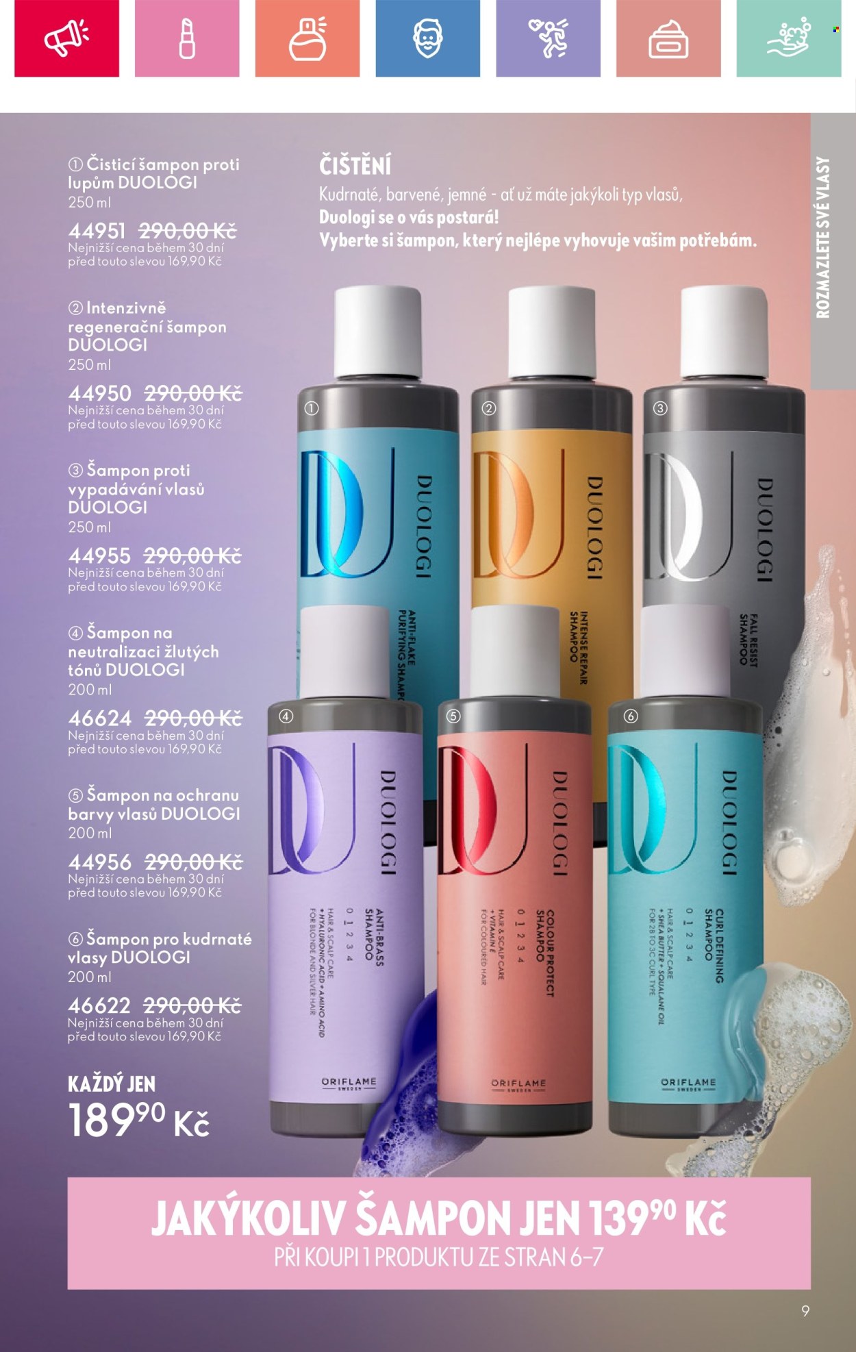 Leták ORIFLAME - 27.7.2025 - 16.8.2025. Strana 9