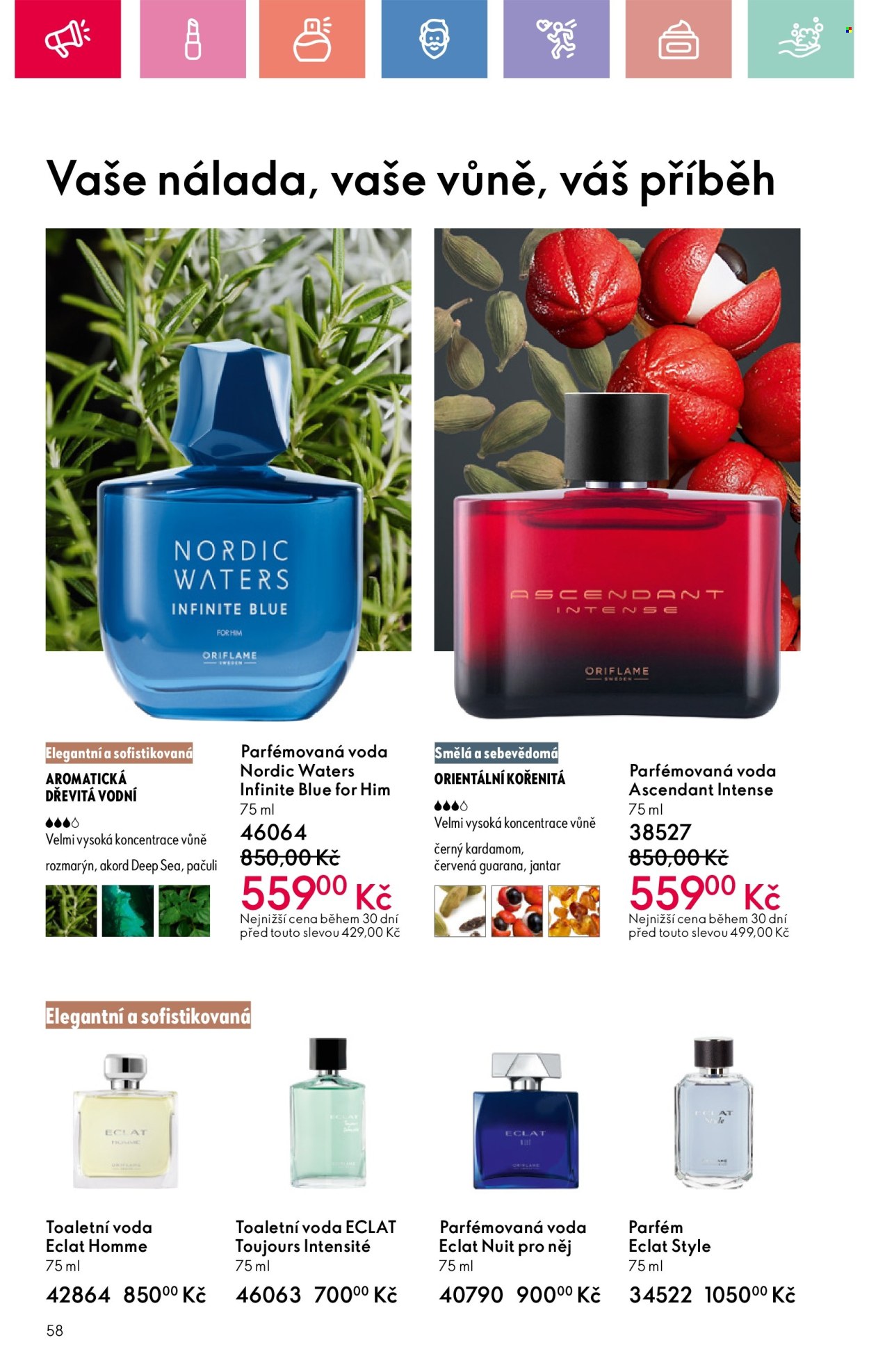 Leták ORIFLAME - 27.7.2025 - 16.8.2025. Strana 58