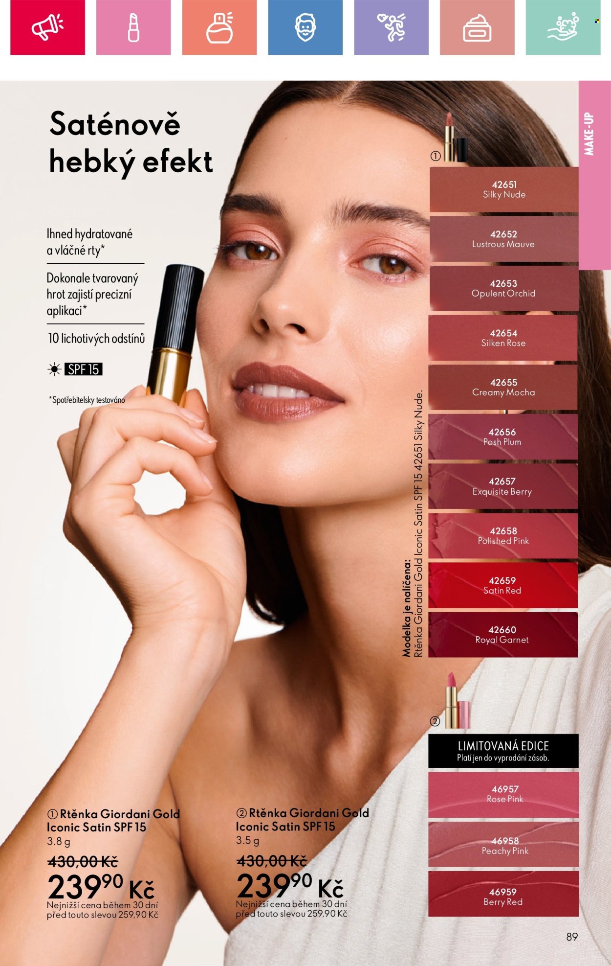 Leták ORIFLAME - 27.7.2025 - 16.8.2025. Strana 89