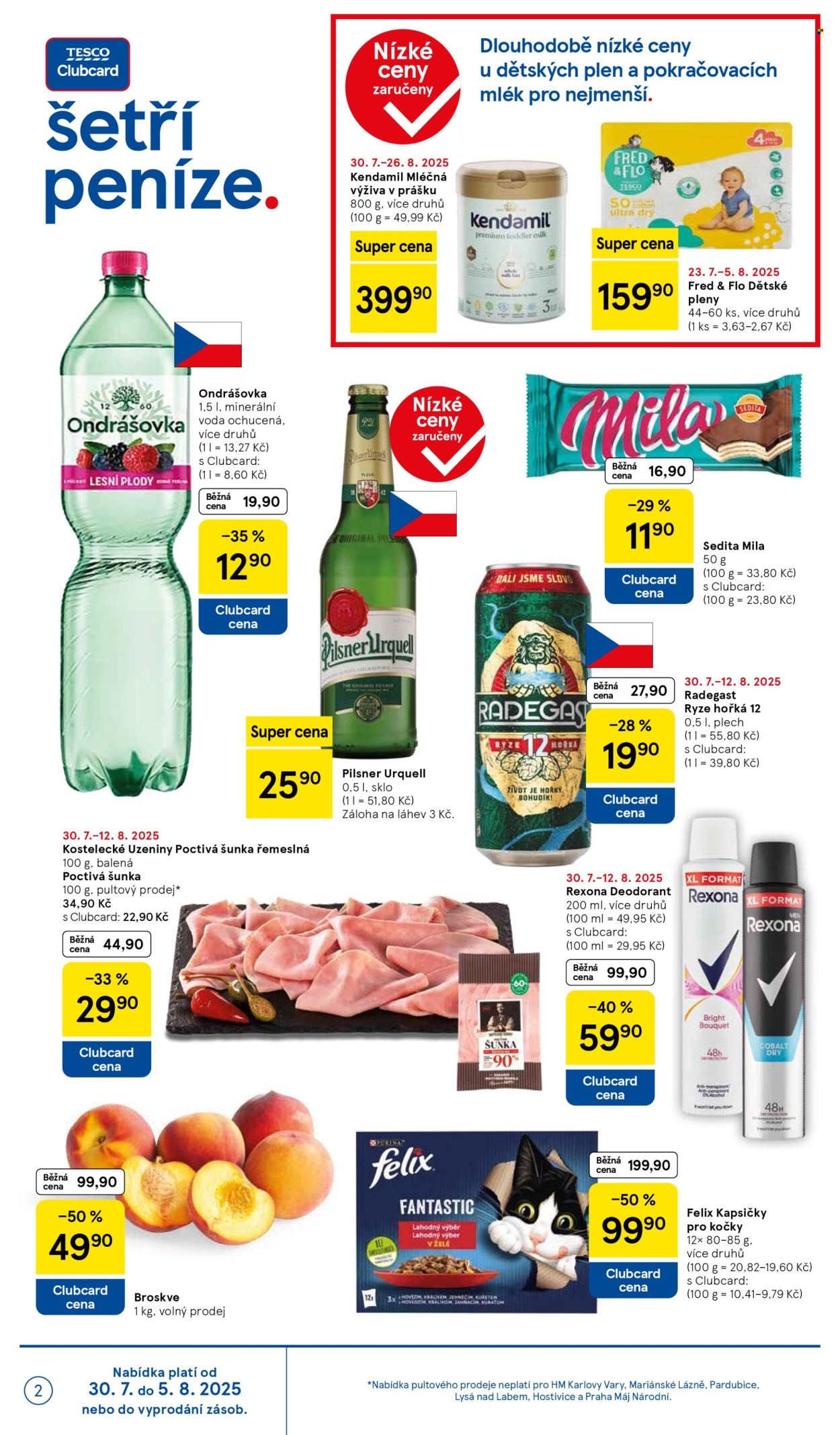 Leták TESCO - 30.7.2025 - 5.8.2025. Strana 2