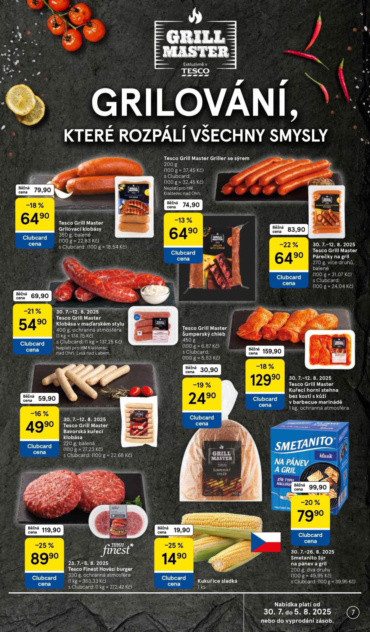 Leták TESCO - 30.7.2025 - 5.8.2025. Strana 7