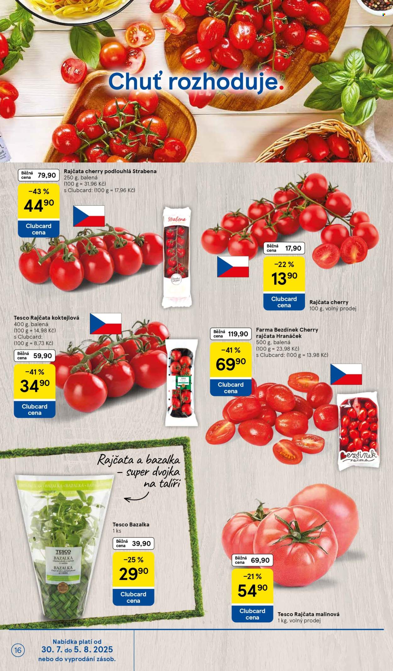 Leták TESCO - 30.7.2025 - 5.8.2025. Strana 16