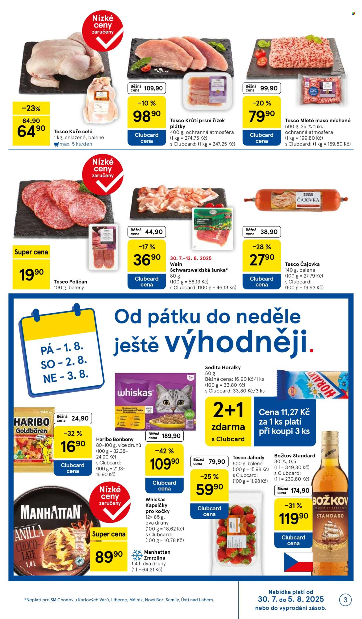 Leták TESCO supermarket - 30.7.2025 - 5.8.2025. Strana 3