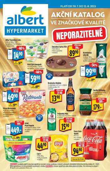 Leták Albert Hypermarket - 30.7.2025 - 12.8.2025.