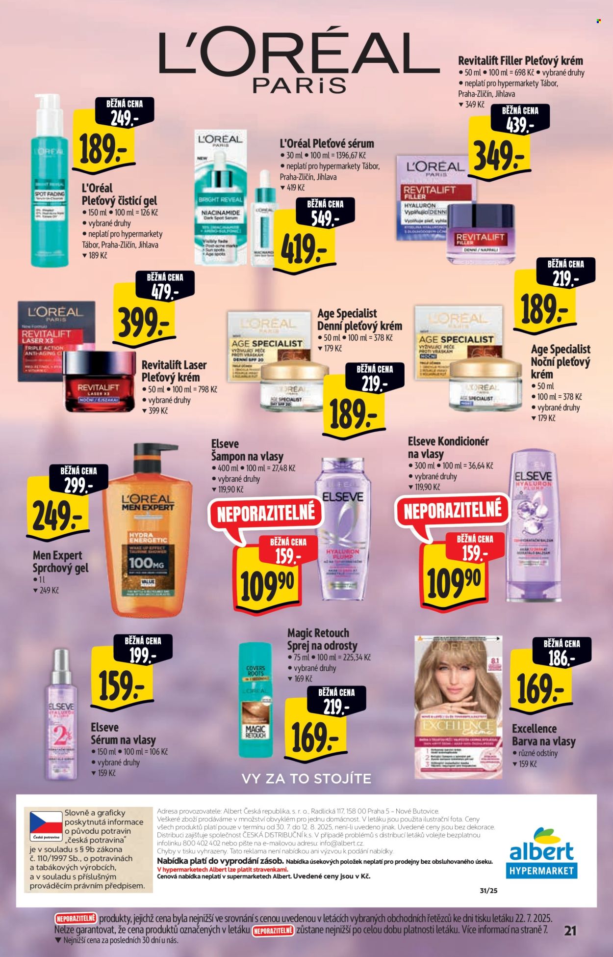 Leták Albert Hypermarket - 30.7.2025 - 12.8.2025. Strana 21