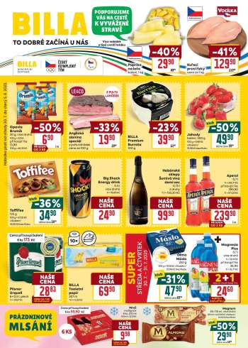 Leták BILLA - 30.7.2025 - 5.8.2025.