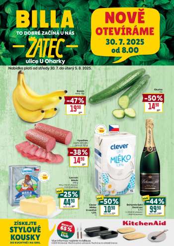 Leták BILLA - 30.7.2025 - 5.8.2025.