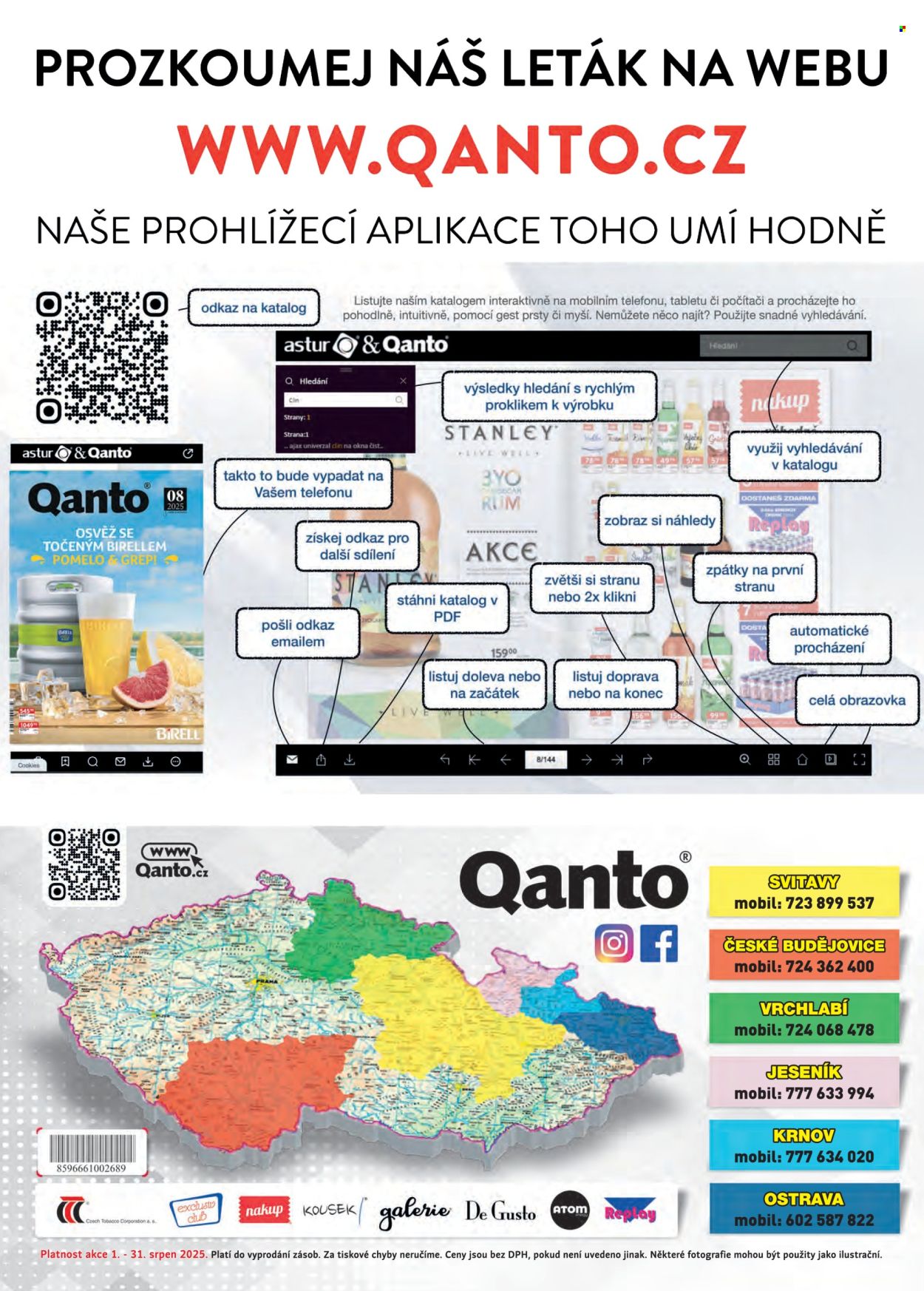 Leták Astur & Qanto velkoobchod - 1.8.2025 - 31.8.2025. Strana 180