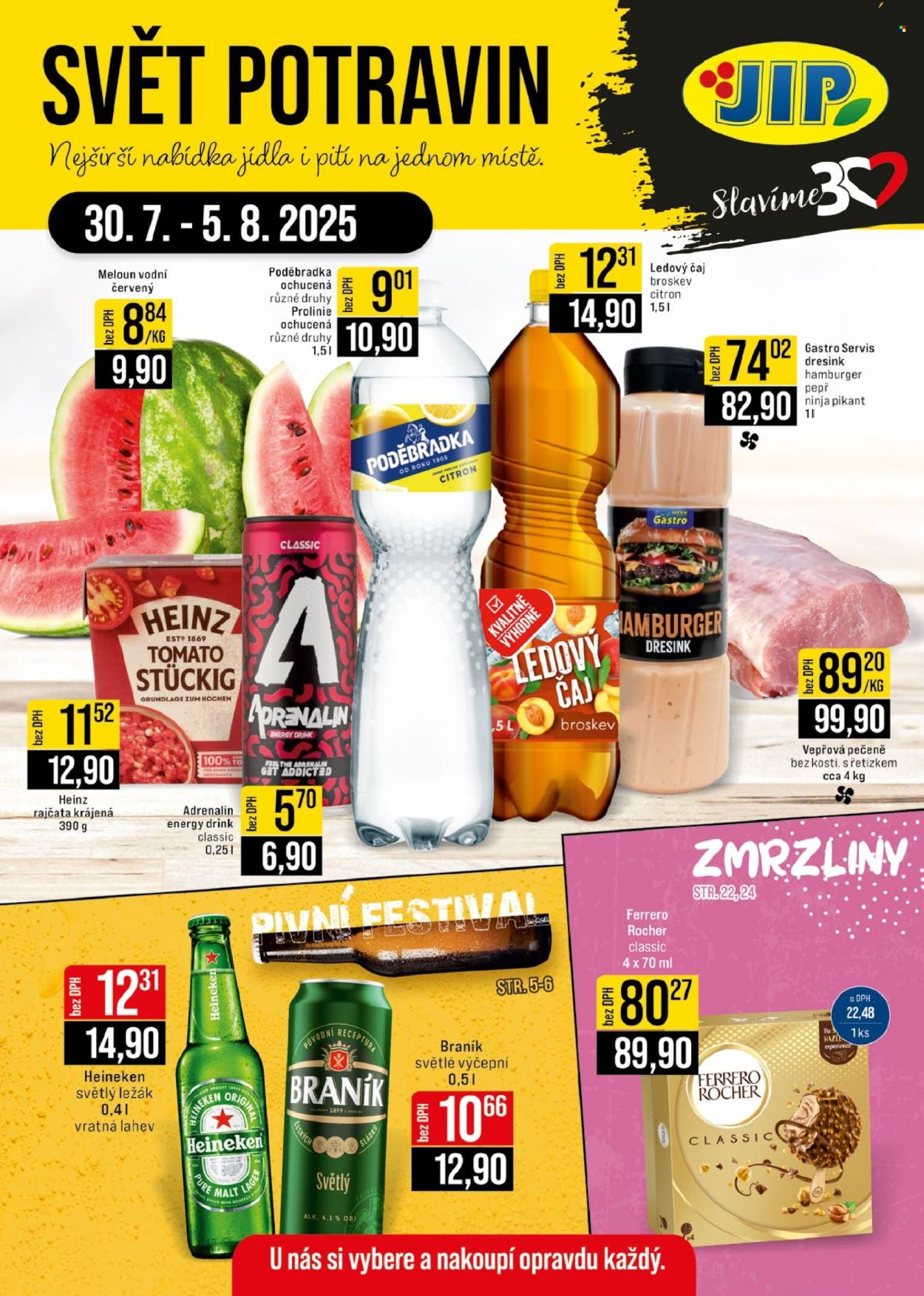 Leták JIP - 30.7.2025 - 5.8.2025. Strana 1
