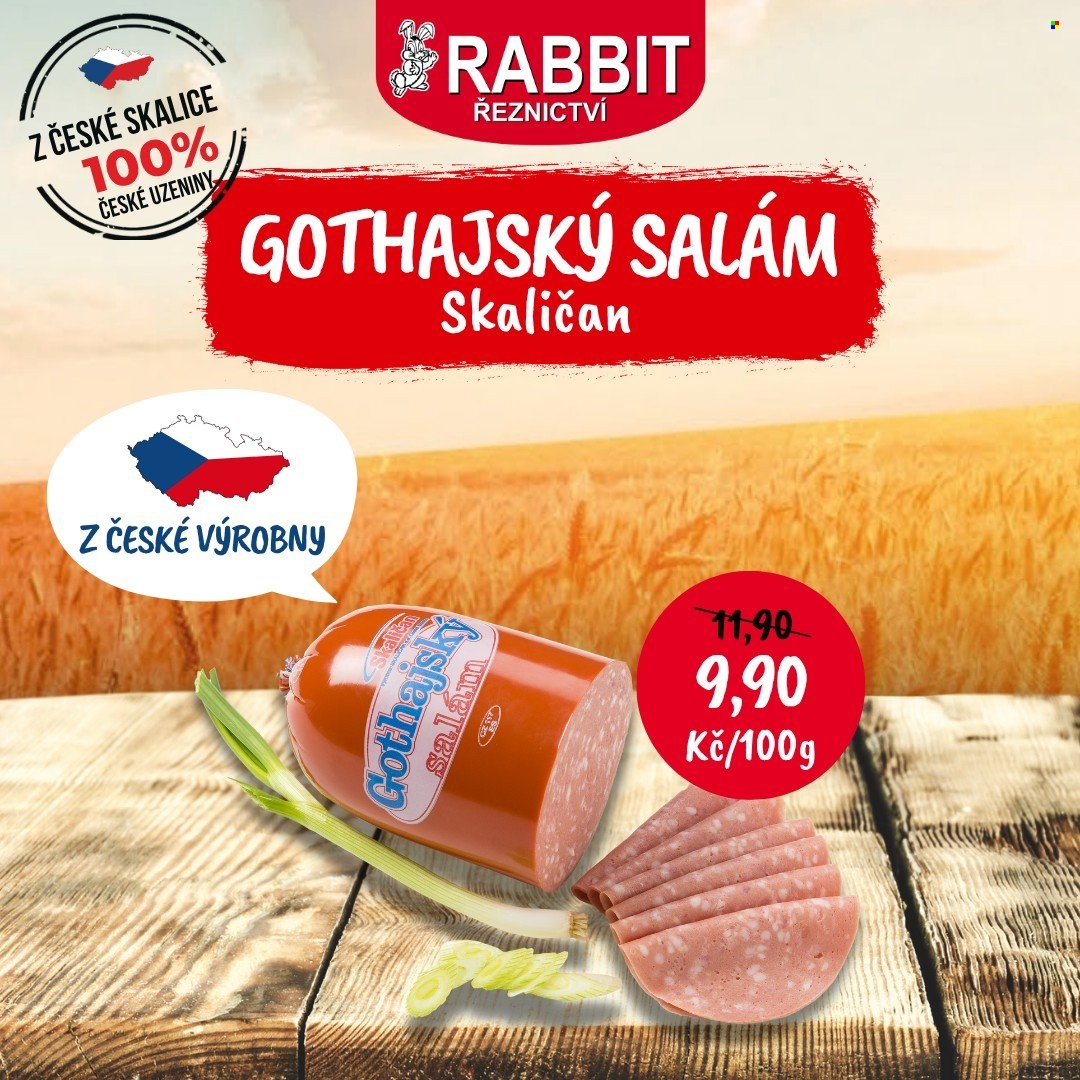 Leták RABBIT řeznictví - 29.7.2025 - 3.8.2025. Strana 4