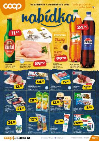 Leták coop JEDNOTA - 30.7.2025 - 12.8.2025.