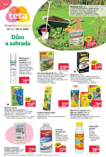 Leták Teta drogerie - 31.7.2025 - 26.8.2025.