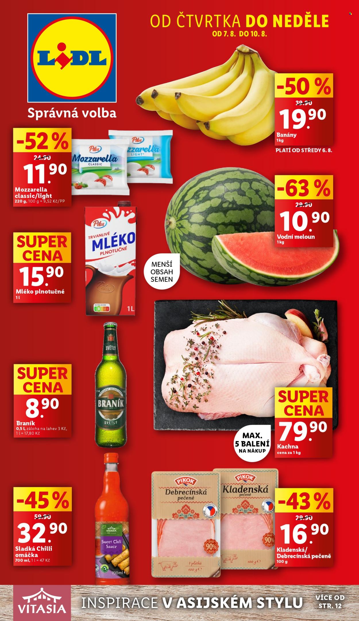 Leták Lidl - 7.8.2025 - 10.8.2025. Strana 1