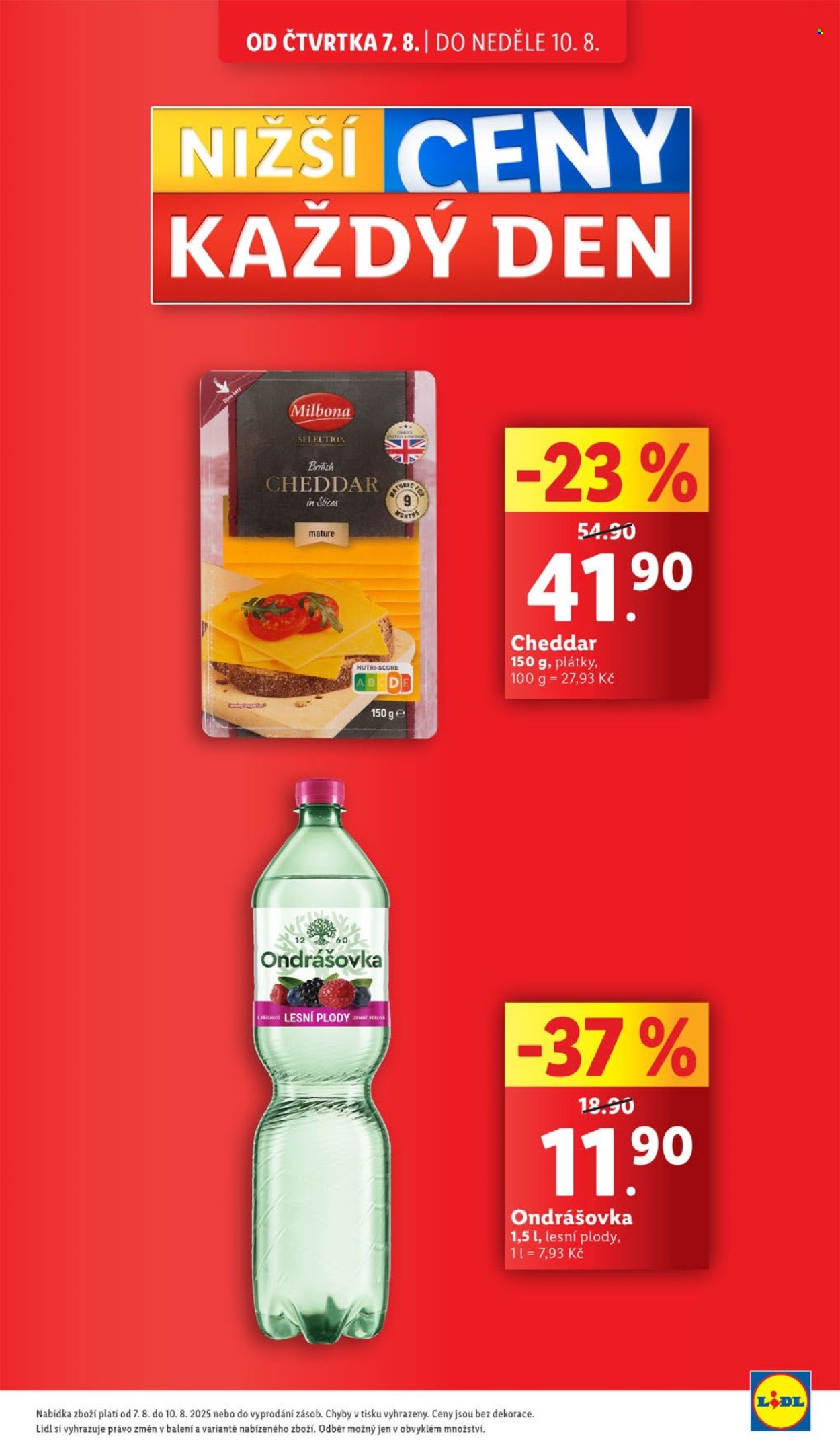 Leták Lidl - 7.8.2025 - 10.8.2025. Strana 5